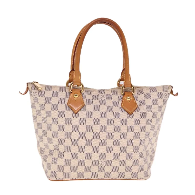 Louis Vuitton crossbody bags with a woven leather strap for textureLOUIS VUITTON Damier Azur Saleya PM Tote Bag N51186 LV Auth bs15181