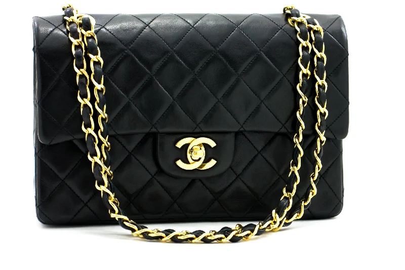 Chanel Chain Strap Handbag for Everyday UseCHANEL 2.55 Double Flap Small Chain Shoulder Bag Black Lambskin h21