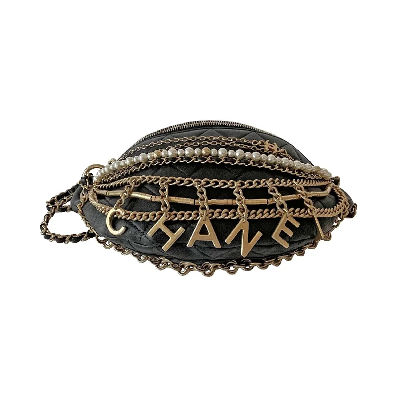 Chanel Designer Handbag with Unique DesignChanel All About Chains Waist Bag