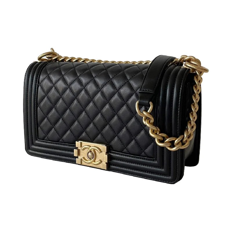 Chanel Chain Strap Handbag for Everyday UseChanel Quilted Medium Boy Bag