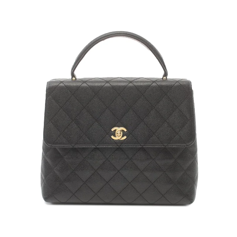 Chanel All - Match Handbag for Versatile StylingBlack Chanel Caviar Kelly Top Handle Bag