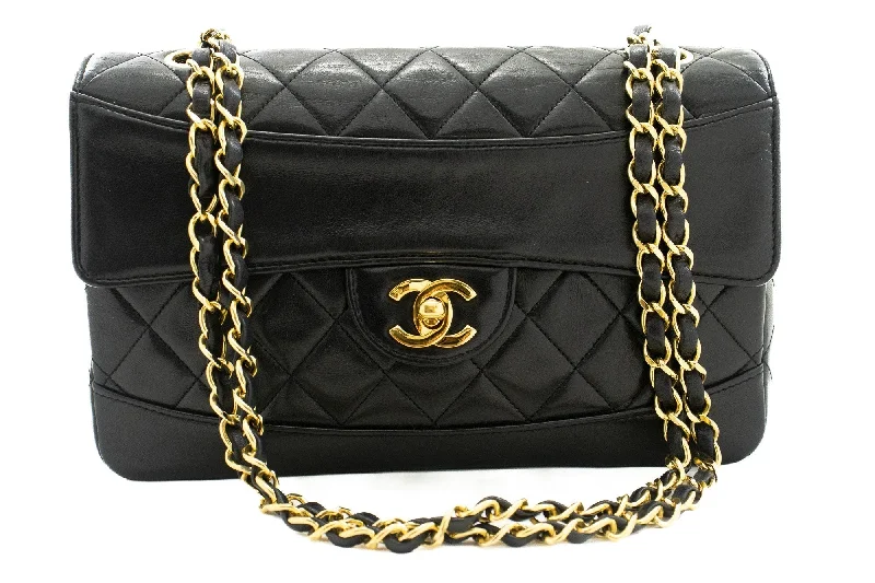 Chanel Designer Handbag with Unique DesignCHANEL Vintage Classic Chain Shoulder Bag Flap Quilted Lambskin j97