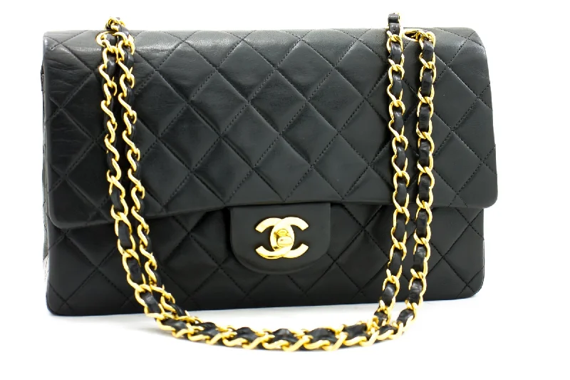 Chanel Medium Tote Bag for Office LadiesCHANEL 2.55 Double Flap Medium Chain Shoulder Bag Black Lambskin h93