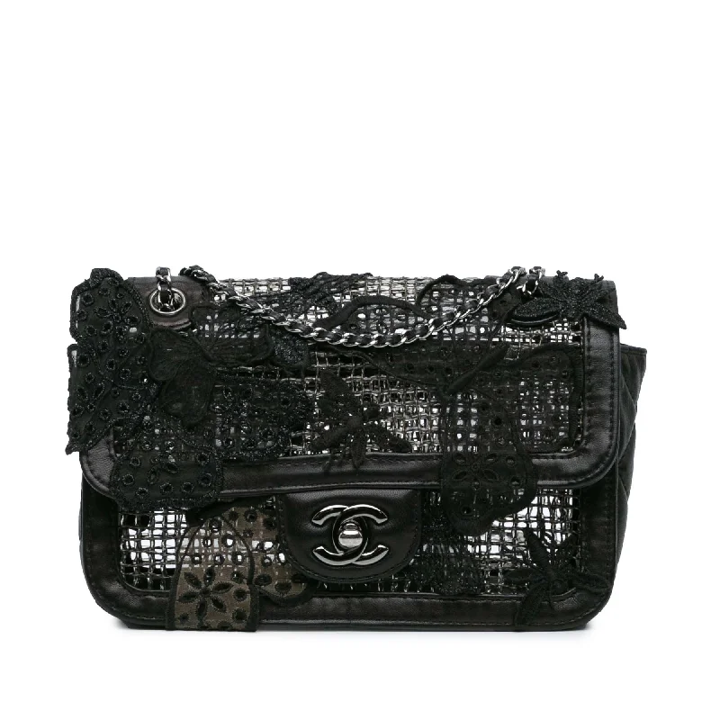 Chanel Limited Edition Handbag for CollectorsBlack Chanel Small Mesh Butterfly Flap Shoulder Bag