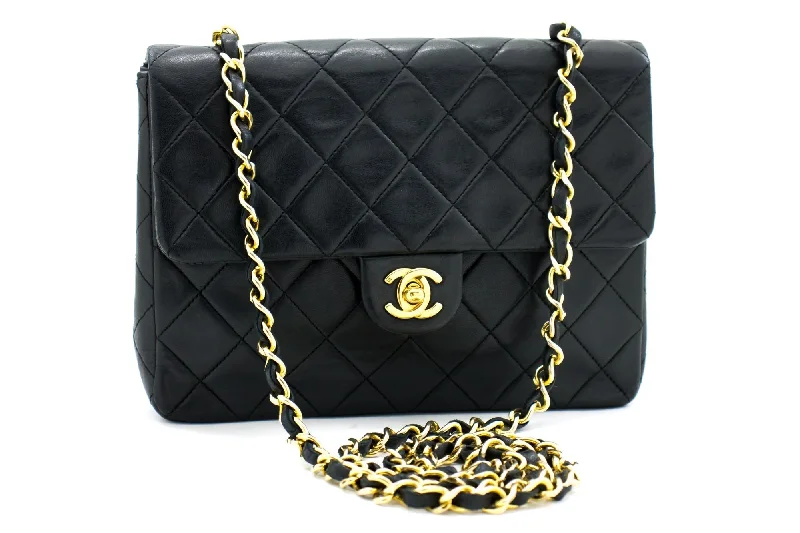 Chanel Classic Flap Bag for Evening PartyCHANEL Mini Square Small Chain Shoulder Bag Crossbody Black Quilt g90