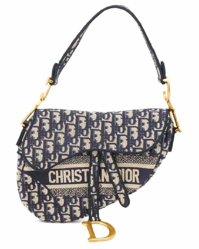 Luxury Christian Dior crossbody bags with a chain - link strapDior Saddle Medium Oblique Shoulder Bag