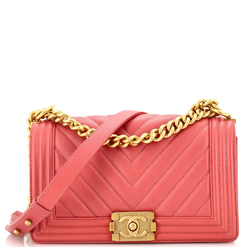 Trendsetting Christian Dior crossbody bags with a colorful strapBoy Flap Bag Chevron Calfskin Old Medium