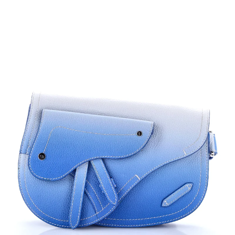 Christian Dior crossbody bags with a front - flap pocket for easy accessSaddle Messenger Pouch Ombre Leather