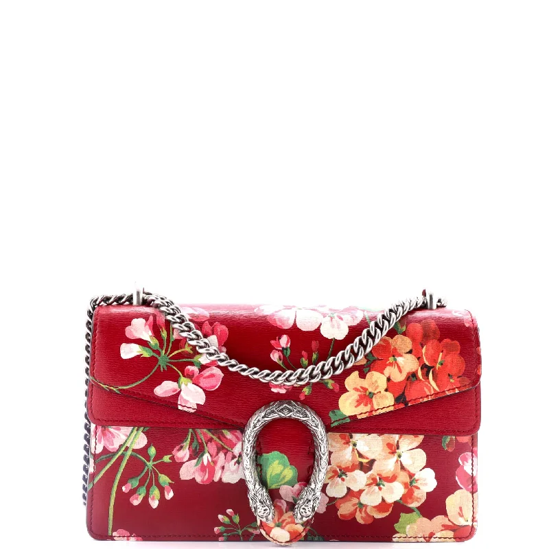 Luxury Christian Dior crossbody bags with a chain - link strapDionysus Bag Blooms Print Leather Small