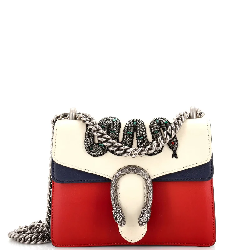 Christian Dior Saddle bags with a studded trim for a bold lookDionysus Bag Embellished Leather Mini