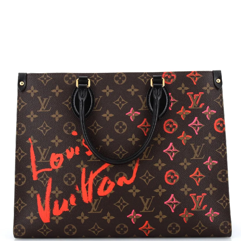 Christian Dior handbags with a removable shoulder strap for versatilityOnTheGo Tote Limited Edition Fall in Love Monogram Canvas MM